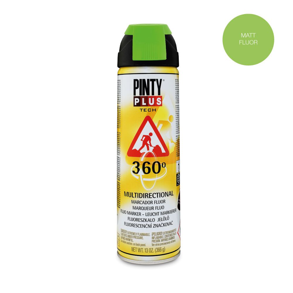 Ceļu marķēšanas fluorescējoša krāsa aerosolā zaļa