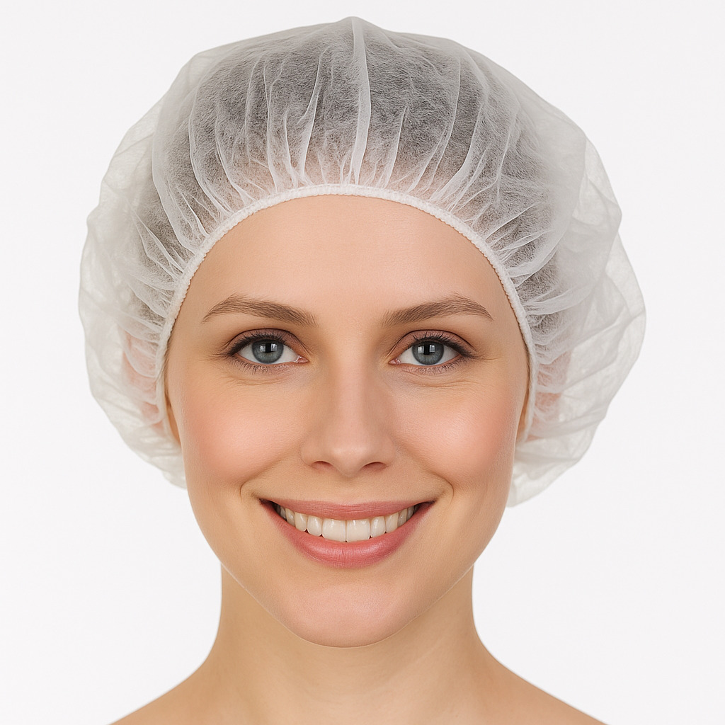 Cepurīte BOUFFANT, FORPUS, PP, 53cm, balta