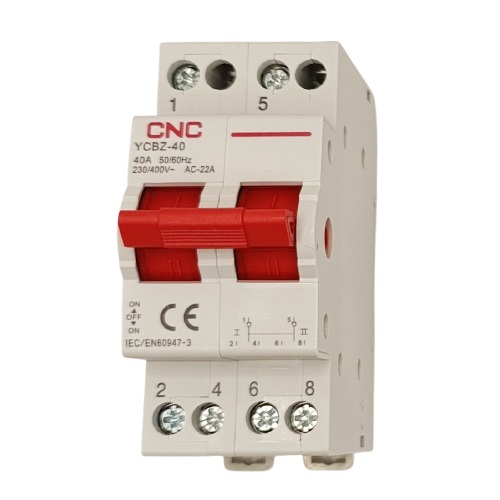 Changeover Switch CNC YCBZ-40, 2P, 40A