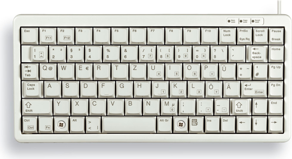 Cherry Compact Keyboard, QWERTY, 83 keys