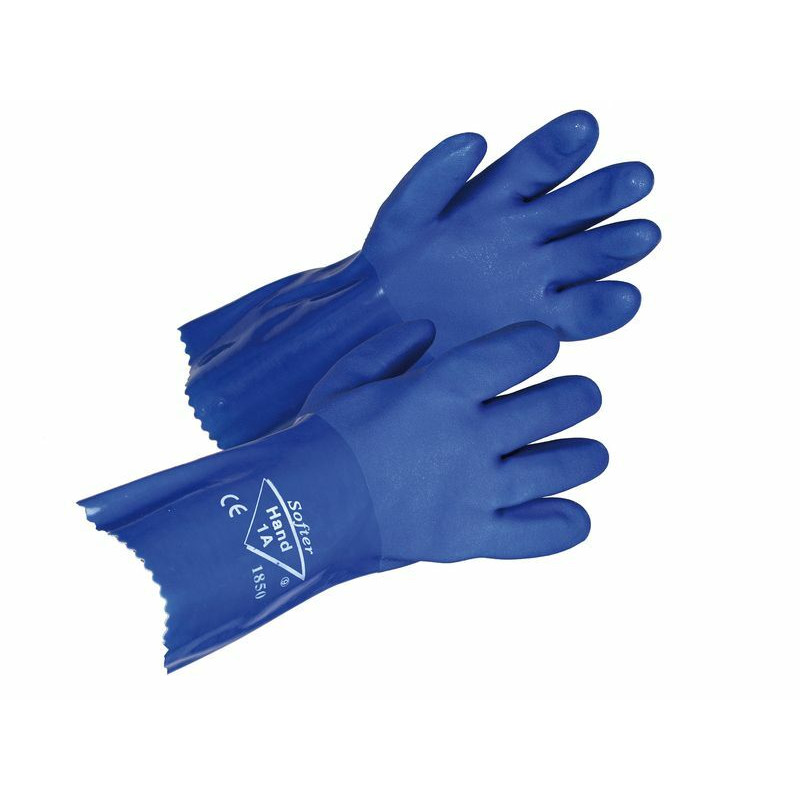 HAND 1A cimdi gumijas biezi Softer