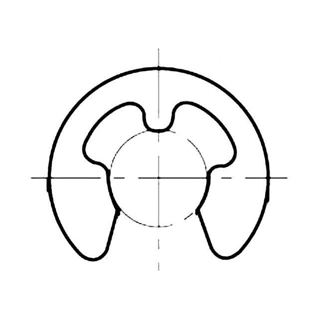 BOSSARD Circlip; spring bronze; 12mm; BN