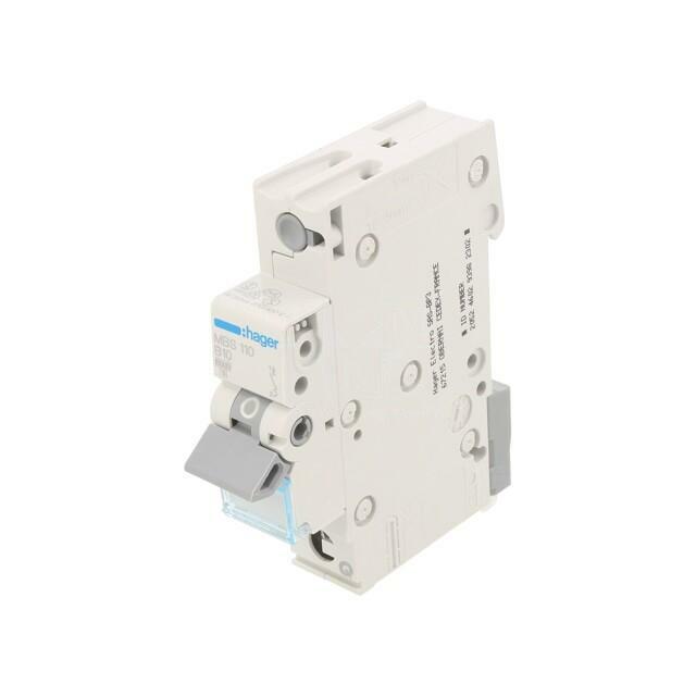 HAGER Circuit breaker; 230/400VAC; Inom: 10A