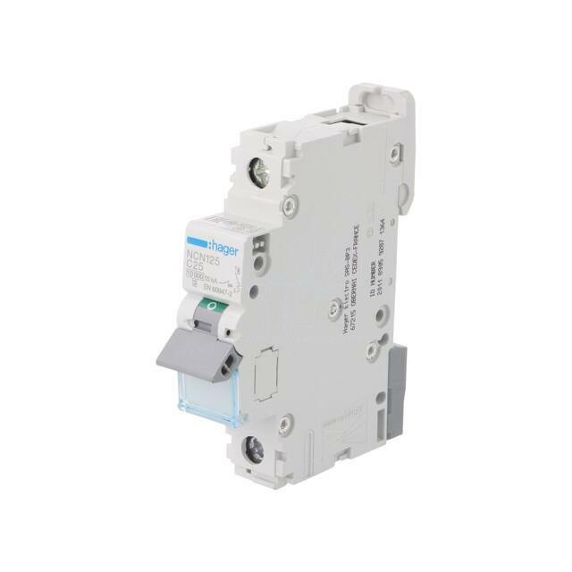 HAGER Circuit breaker; 230/400VAC; Inom: 25A
