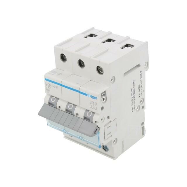 HAGER Circuit breaker; 230/400VAC; Inom: 40A