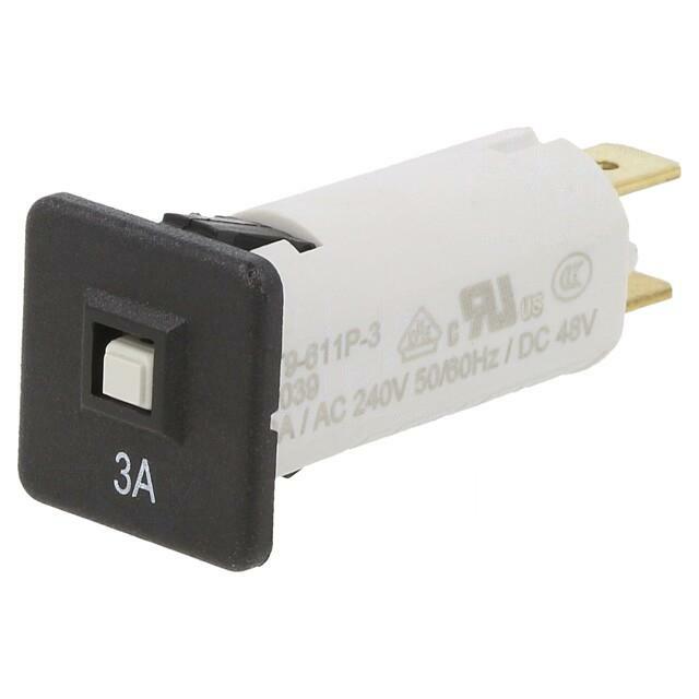 SCHURTER Circuit breaker; 240VAC; 48VDC; 3A