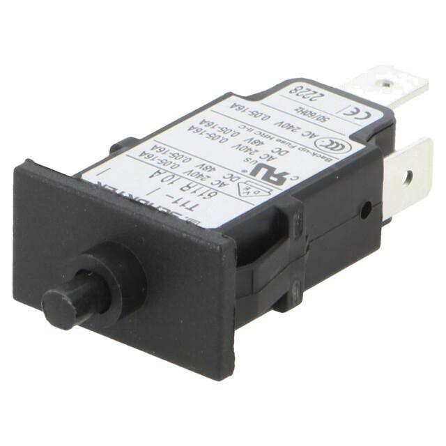 SCHURTER Circuit breaker; Urated: 240VAC; 48VDC