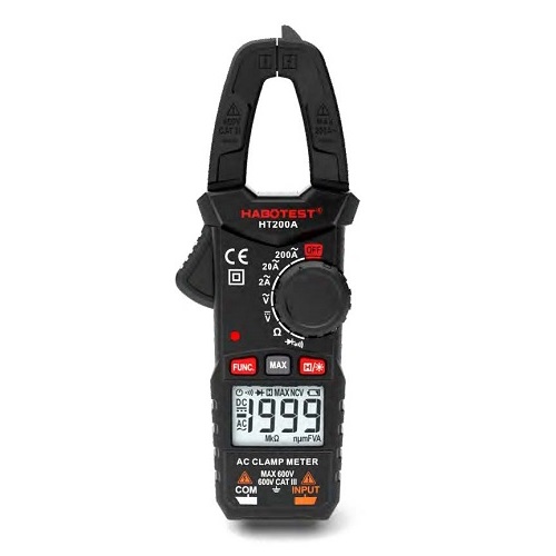 HABOTEST Clamp Meter AC600V/200A, DC600V |