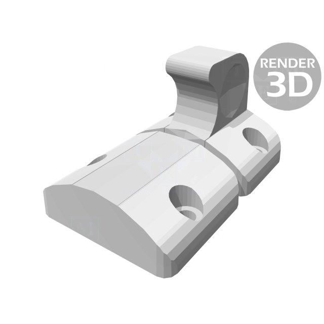 ELESA+GANTER Clasp; technopolymer PA; W: 38mm