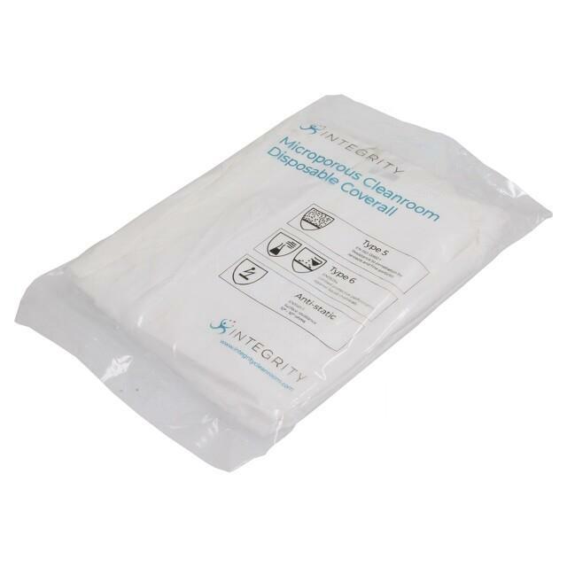 ANTISTAT Cleanroom acces: coverall; white; XL