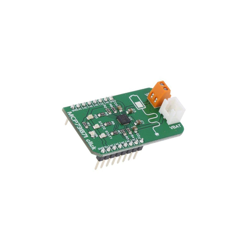 Click board; prototype board; Comp: MCP73871