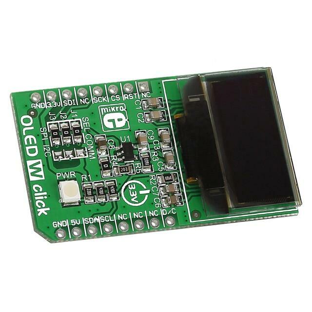 Click board; prototype board; Comp: SSD1306