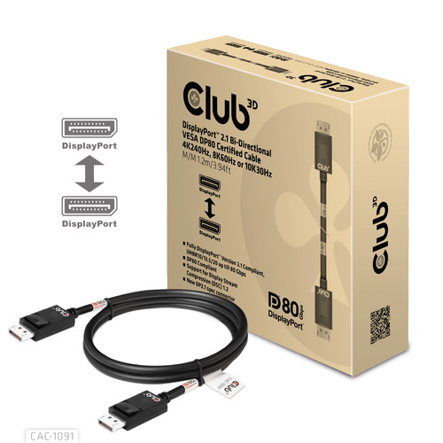 CLUB 3D CABLE DP TO DP