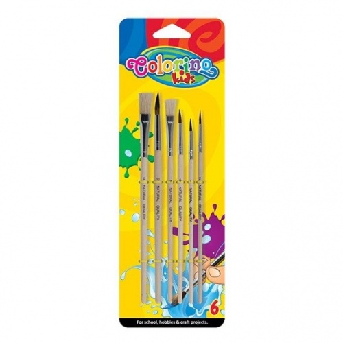 Colorino Kids Paint brushes 6 pcs