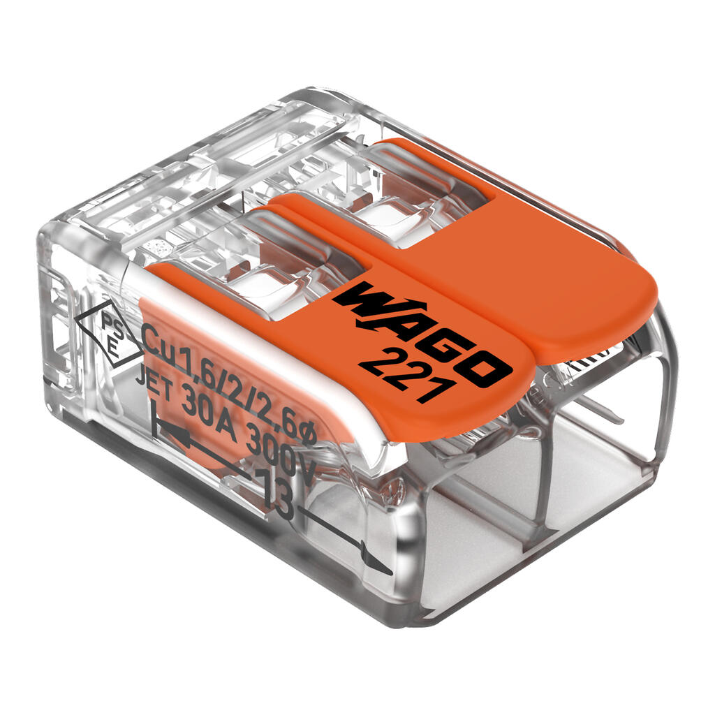 WAGO COMPACT Splicing Connector 6mm² 2-Pole