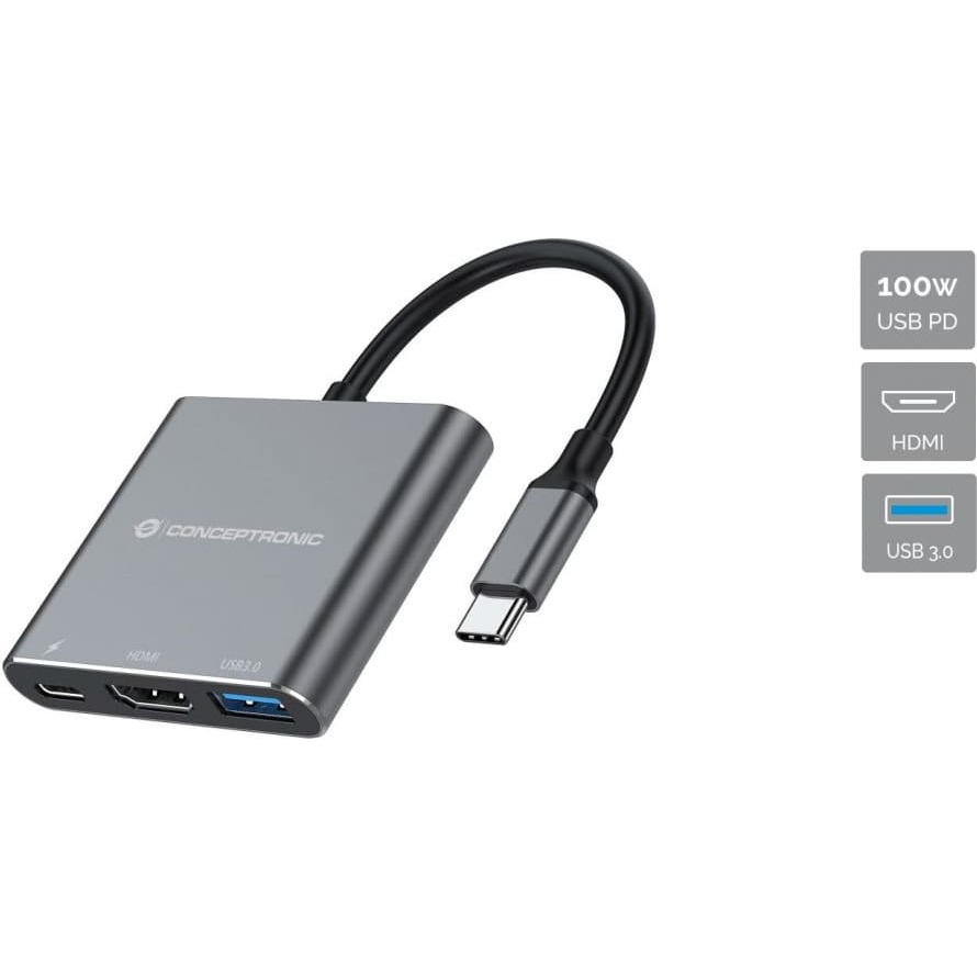 Conceptronic DONN18G dokstacija Vadu USB 3