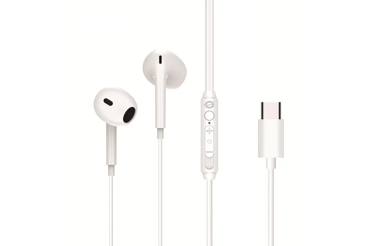 Conceptronic Headset Ohrhörer USB-C/Mikro/Bedien./+ 1