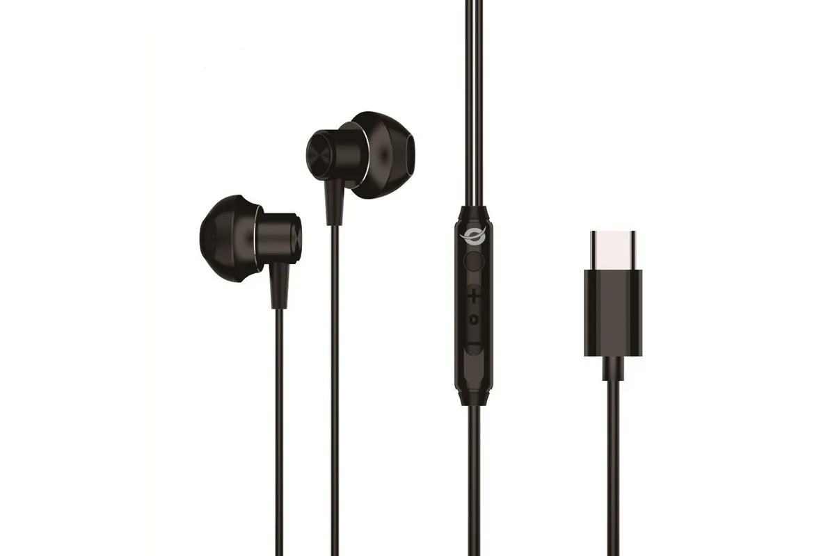Conceptronic Headset Ohrhörer USB-C/Mikro/Ergono./+ 1