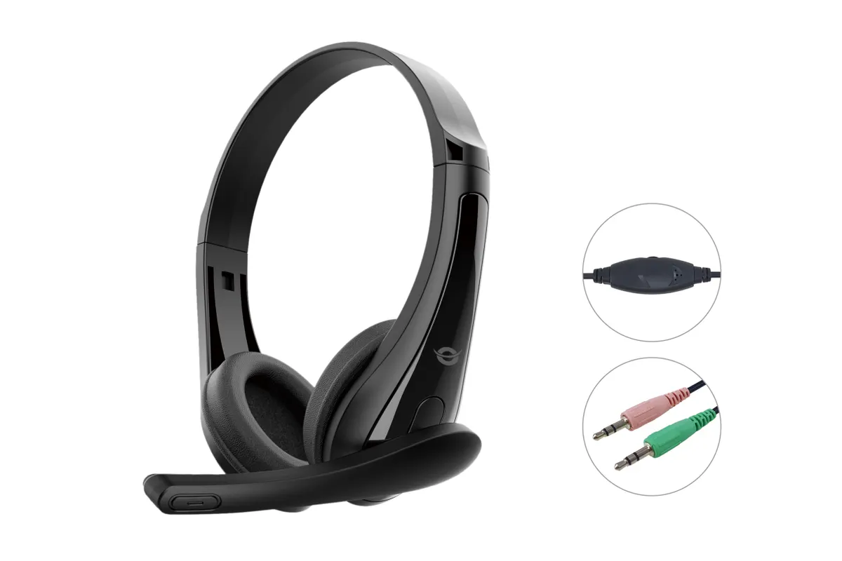 Conceptronic Headset Stereo AUX/Mikro/Bedien.       1.80m