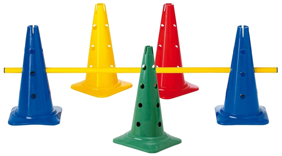 Cone TREMBLAY 12 holes  40cm red