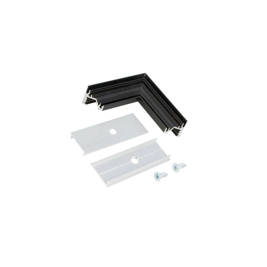 TOPMET Connector 90°; black; aluminium; CORNER10