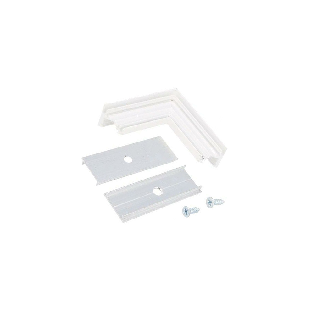 TOPMET Connector 90°; white; aluminium; CORNER10