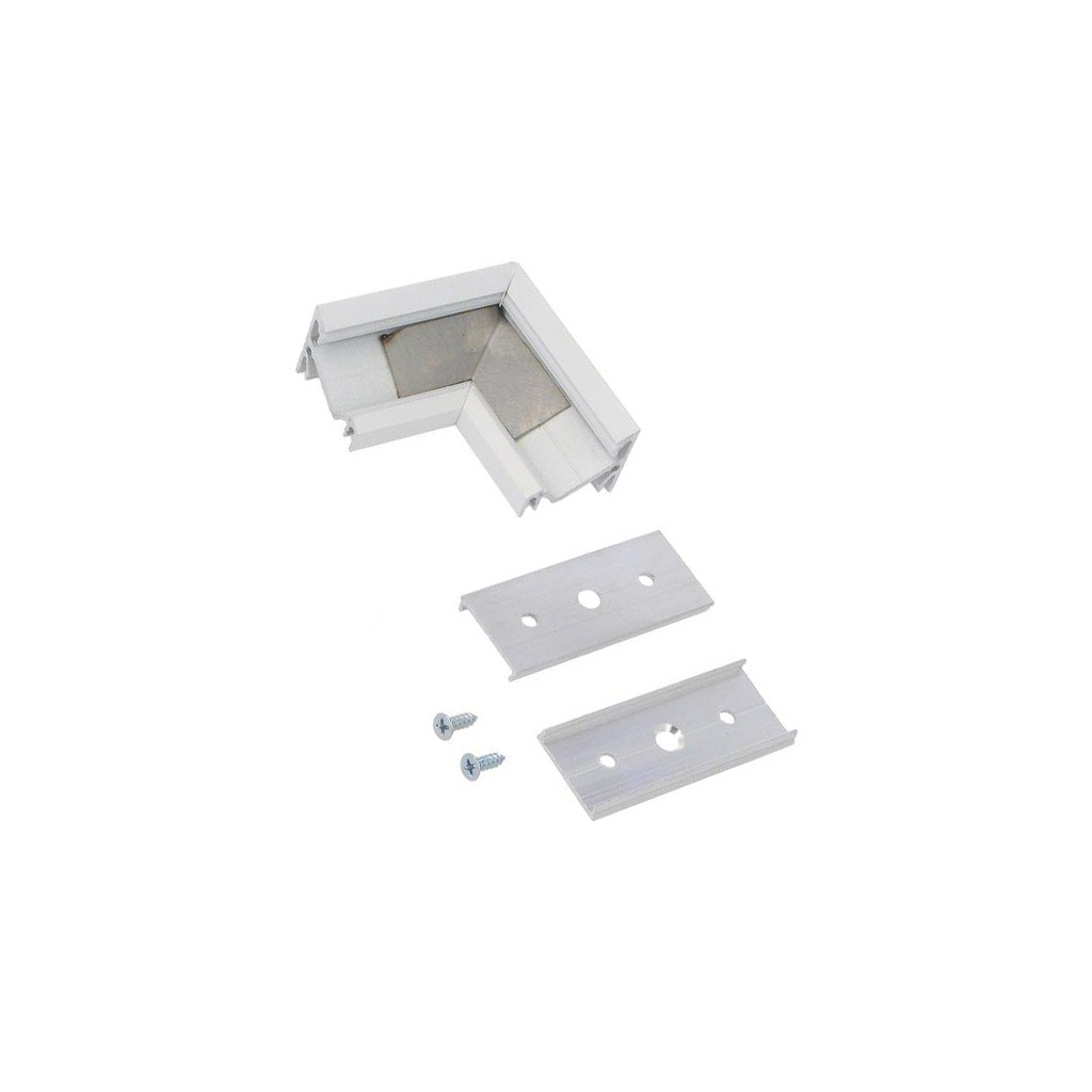TOPMET Connector 90°; white; aluminium; CORNER14