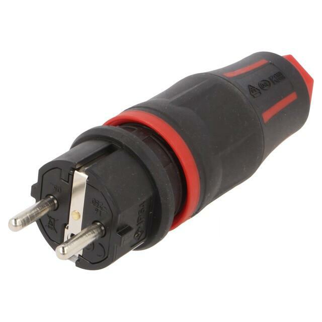 PCE Connector: AC supply; male; plug