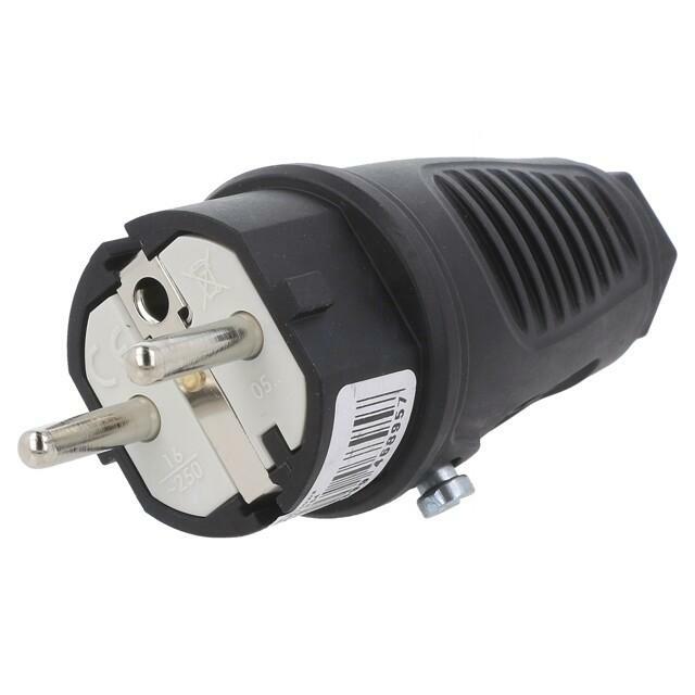 PCE Connector: AC supply; male; plug