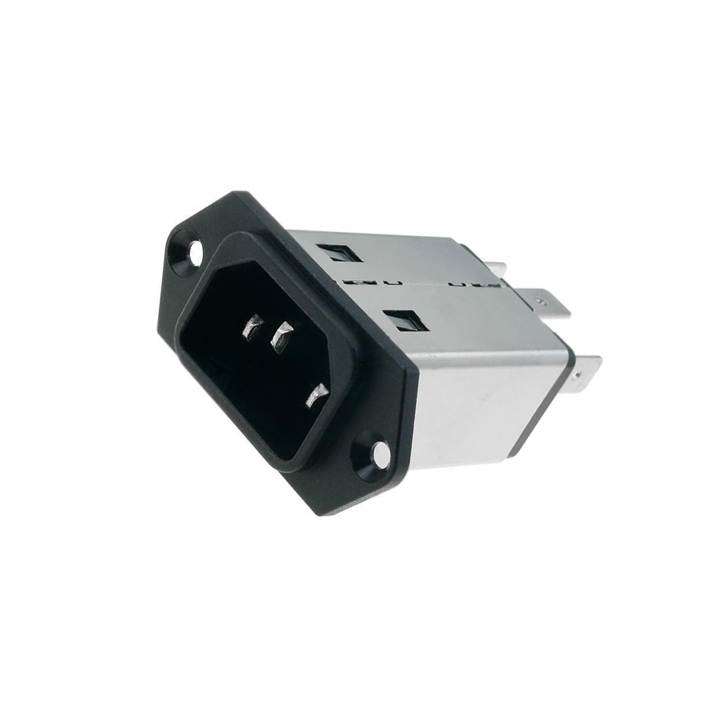SCHURTER Connector: AC supply; socket; male