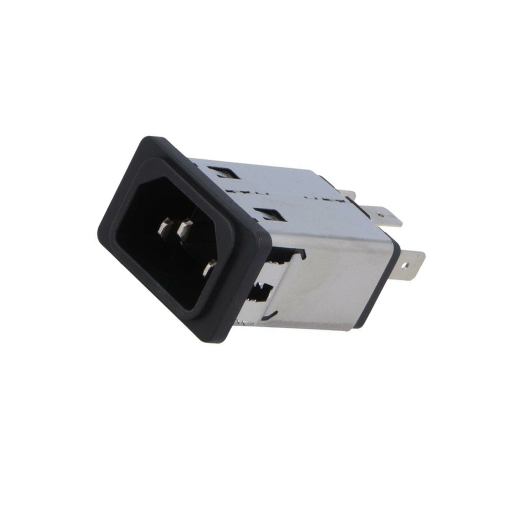 SCHURTER Connector: AC supply; socket; male