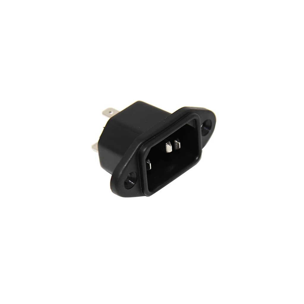 SCHURTER Connector: AC supply; socket; male