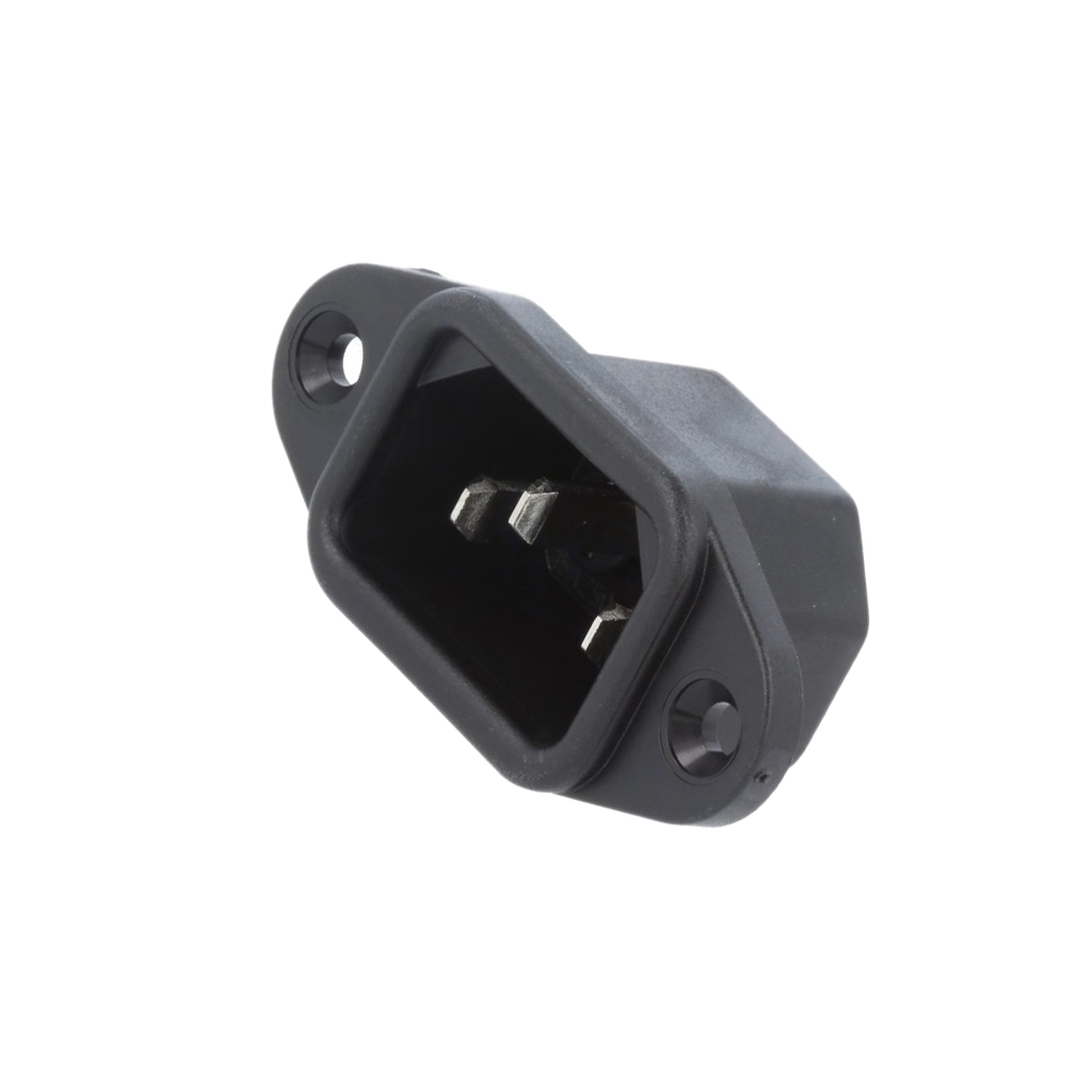 SCHURTER Connector: AC supply; socket; male
