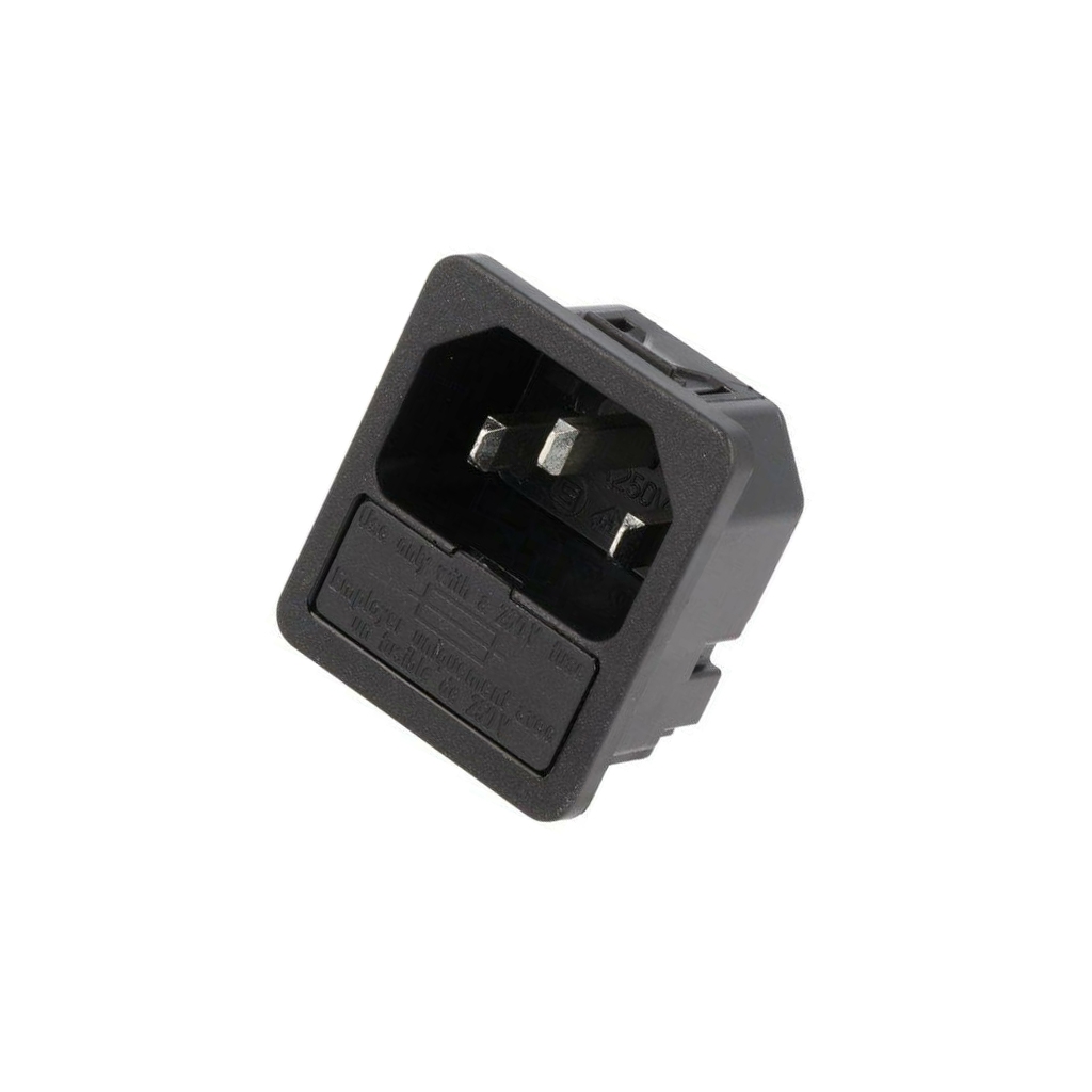 SCHURTER Connector: AC supply; socket; male