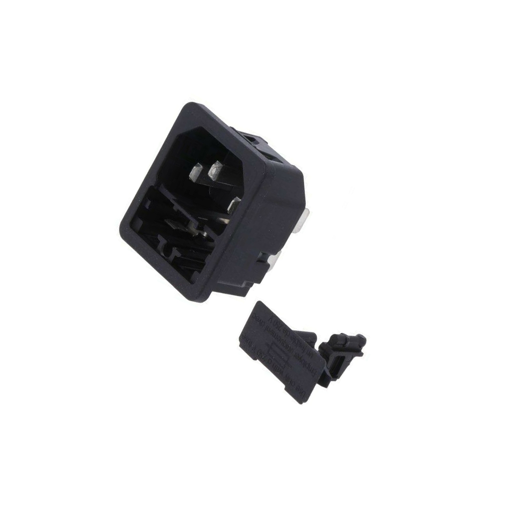 SCHURTER Connector: AC supply; socket; male