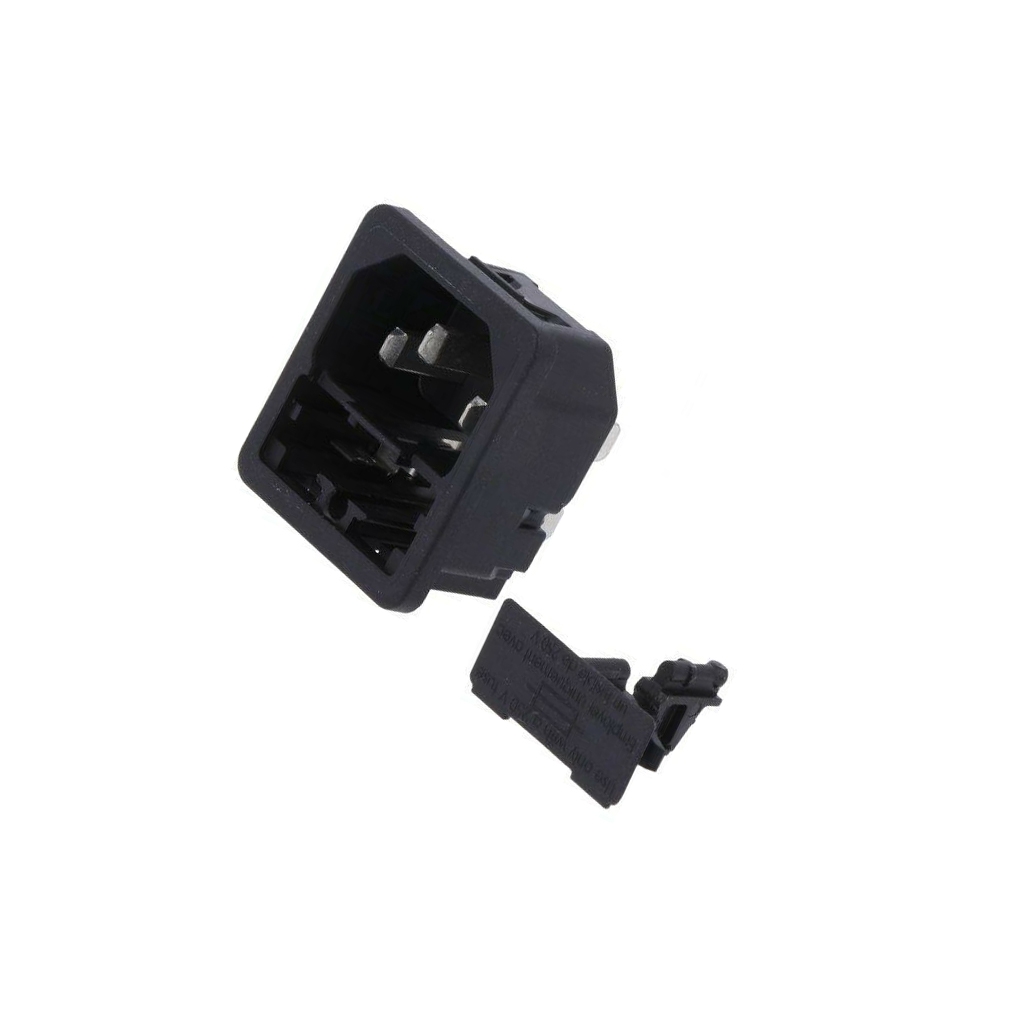SCHURTER Connector: AC supply; socket; male