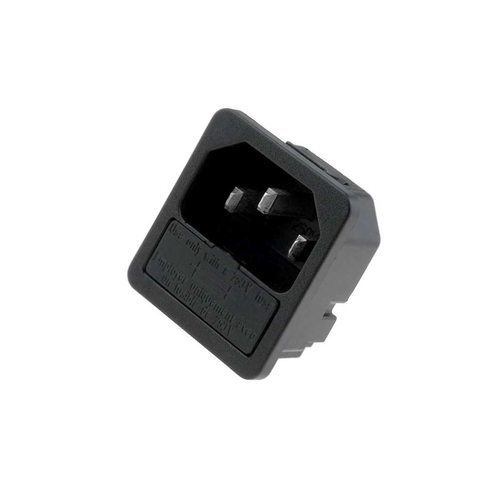 SCHURTER Connector: AC supply; socket; male