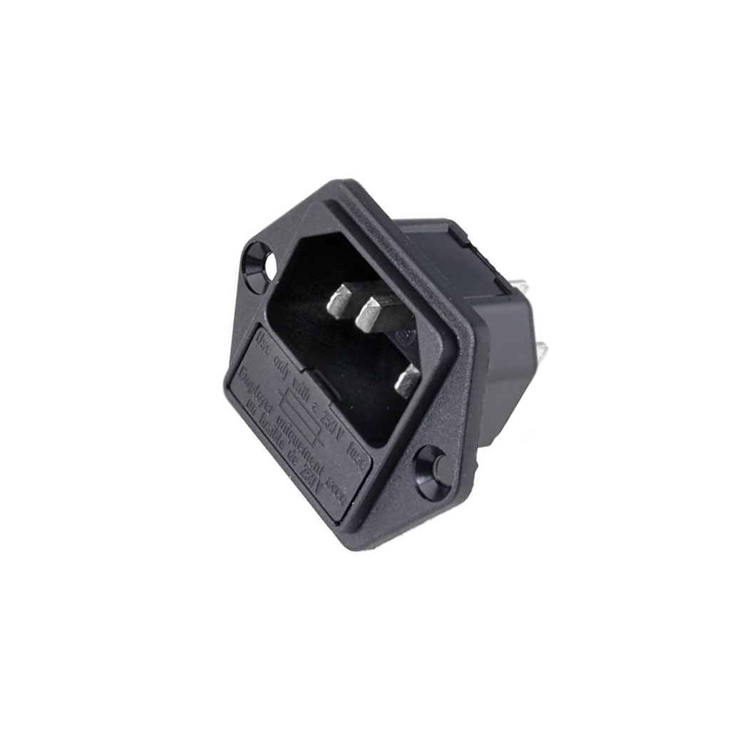 SCHURTER Connector: AC supply; socket; male