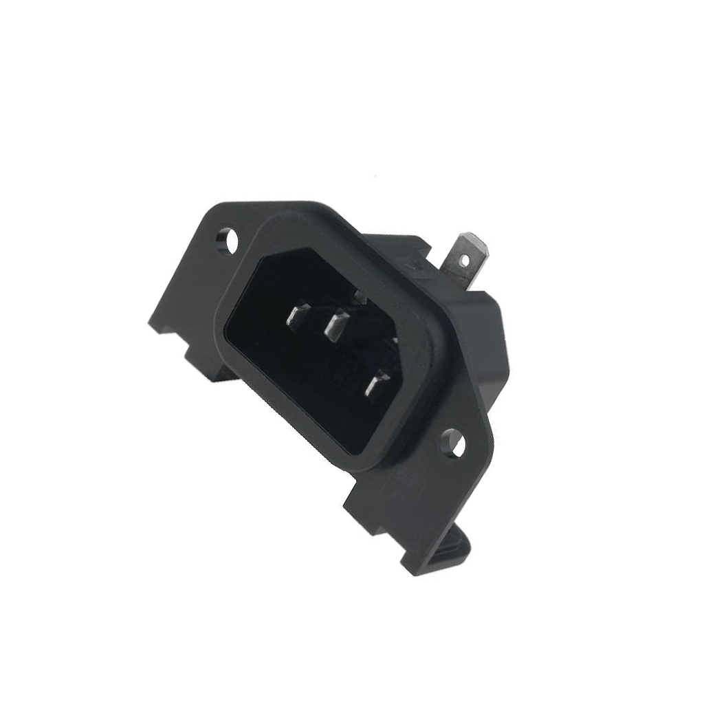 SCHURTER Connector: AC supply; socket; male