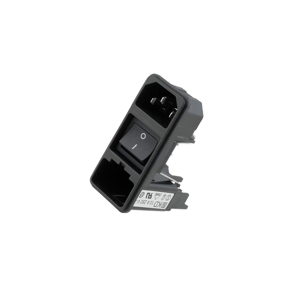 SCHURTER Connector: AC supply; socket; male