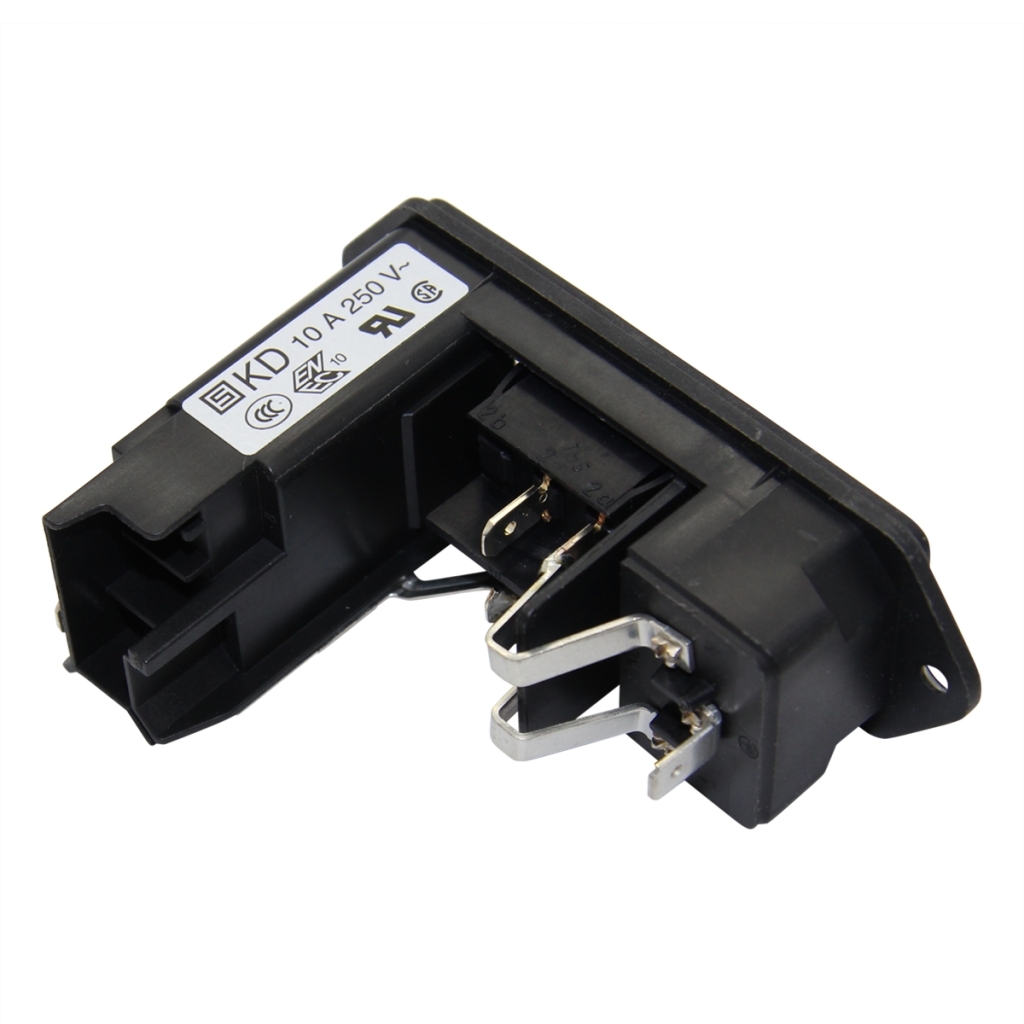 SCHURTER Connector: AC supply; socket; male