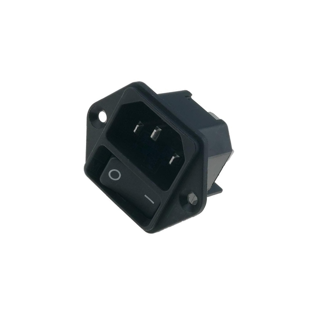SCHURTER Connector: AC supply; socket; male