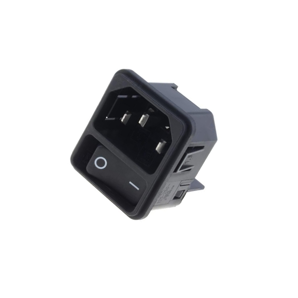 SCHURTER Connector: AC supply; socket; male
