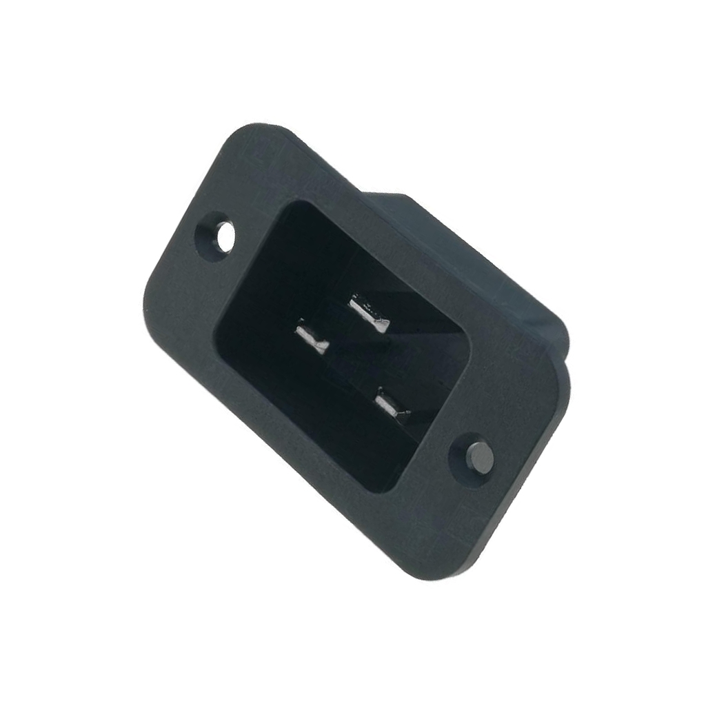 SCHURTER Connector: AC supply; socket; male