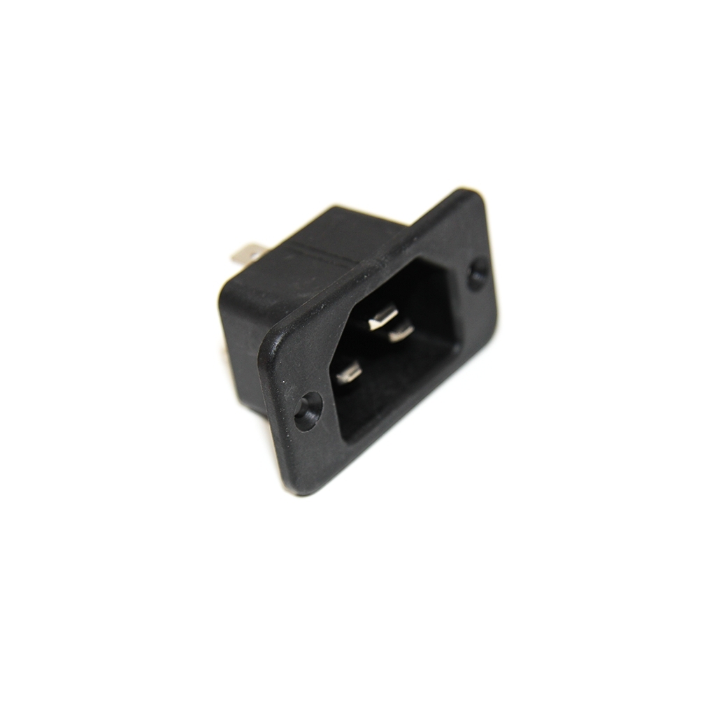 SCHURTER Connector: AC supply; socket; male