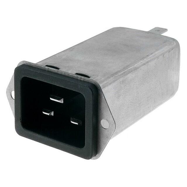 SCHURTER Connector: AC supply; socket; male