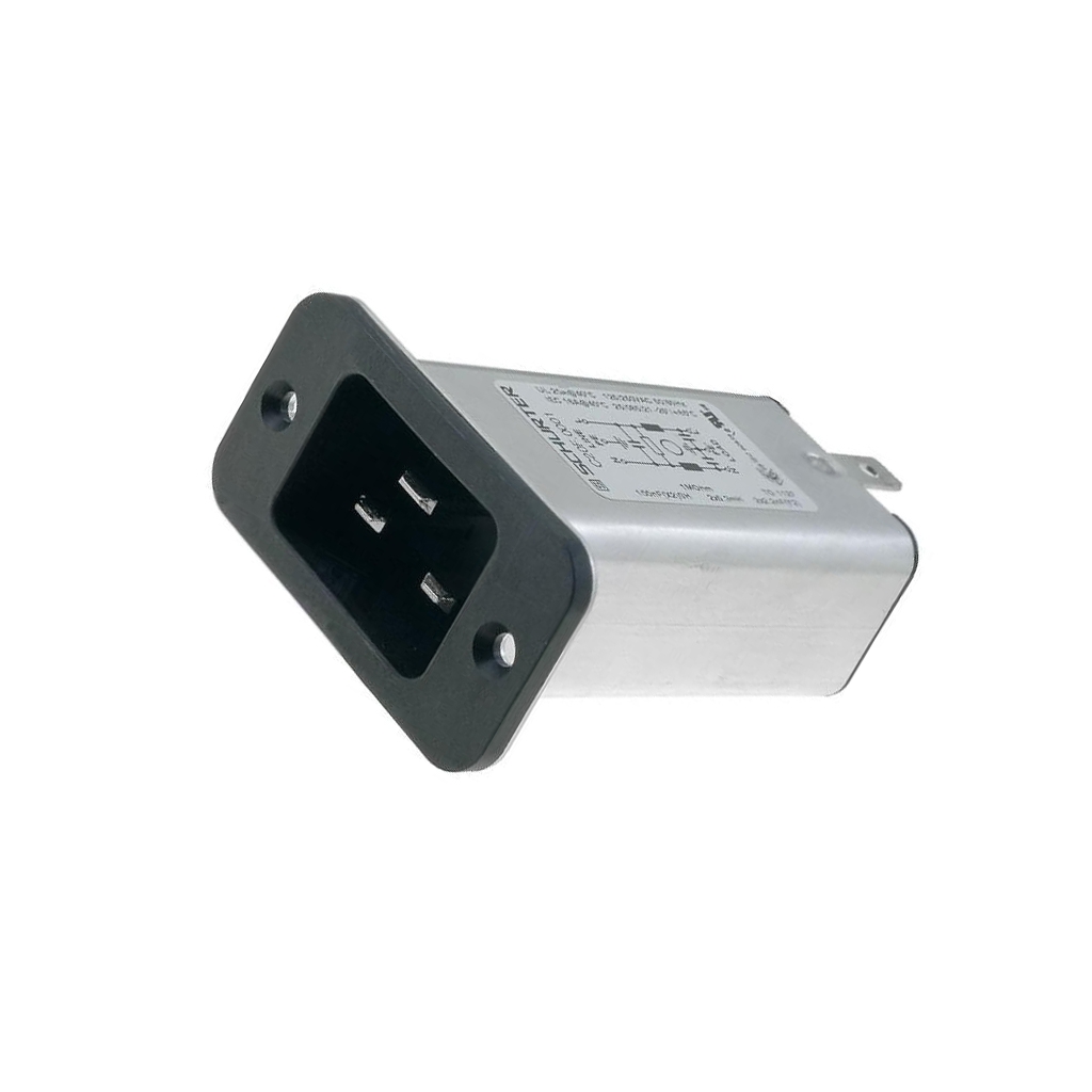 SCHURTER Connector: AC supply; socket; male