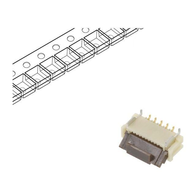 HIROSE Connector: FFC/FPC; gold-plated; SMT; 500mA