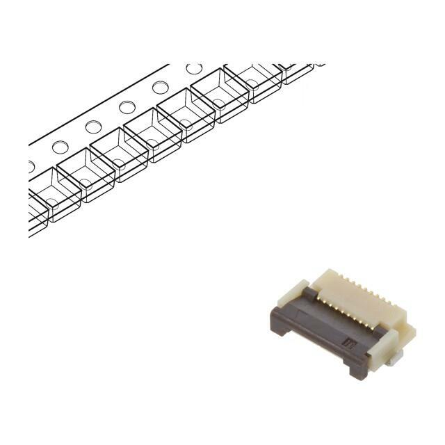HIROSE Connector: FFC/FPC; gold-plated; SMT; 500mA