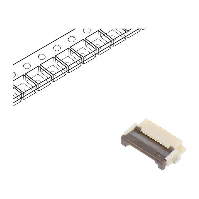 HIROSE Connector: FFC/FPC; gold-plated; SMT; 500mA